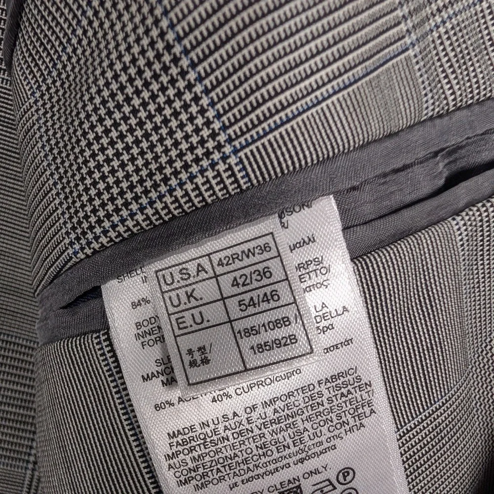 Brooks Brothers Blazer Mens 42R Glen Plaid Regent‎ Wool Mohair Unstructured USA